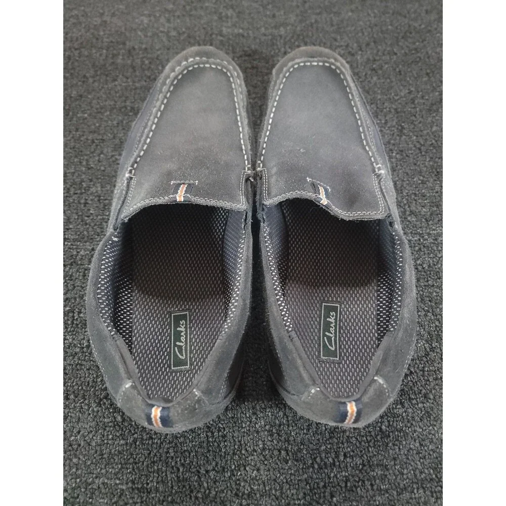 Clark's Leather Driving Slip On Loafers Men's 13M Blue Comfort Shoes